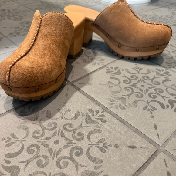 UGG Tan Suede Mules - Picture 4 of 4